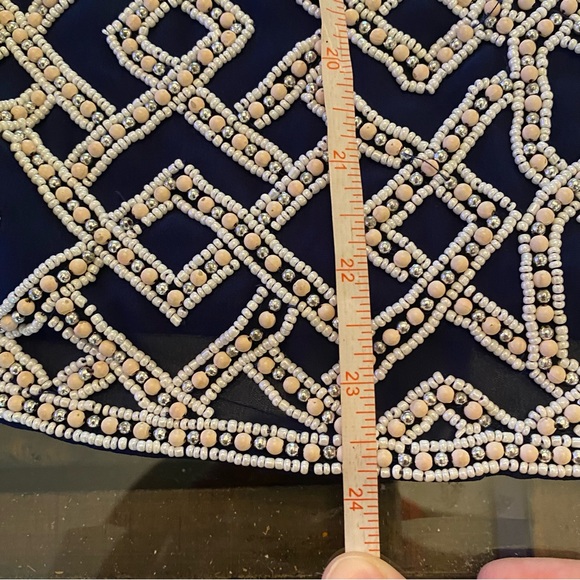 Parker Beaded Silk top size S - Picture 12 of 14